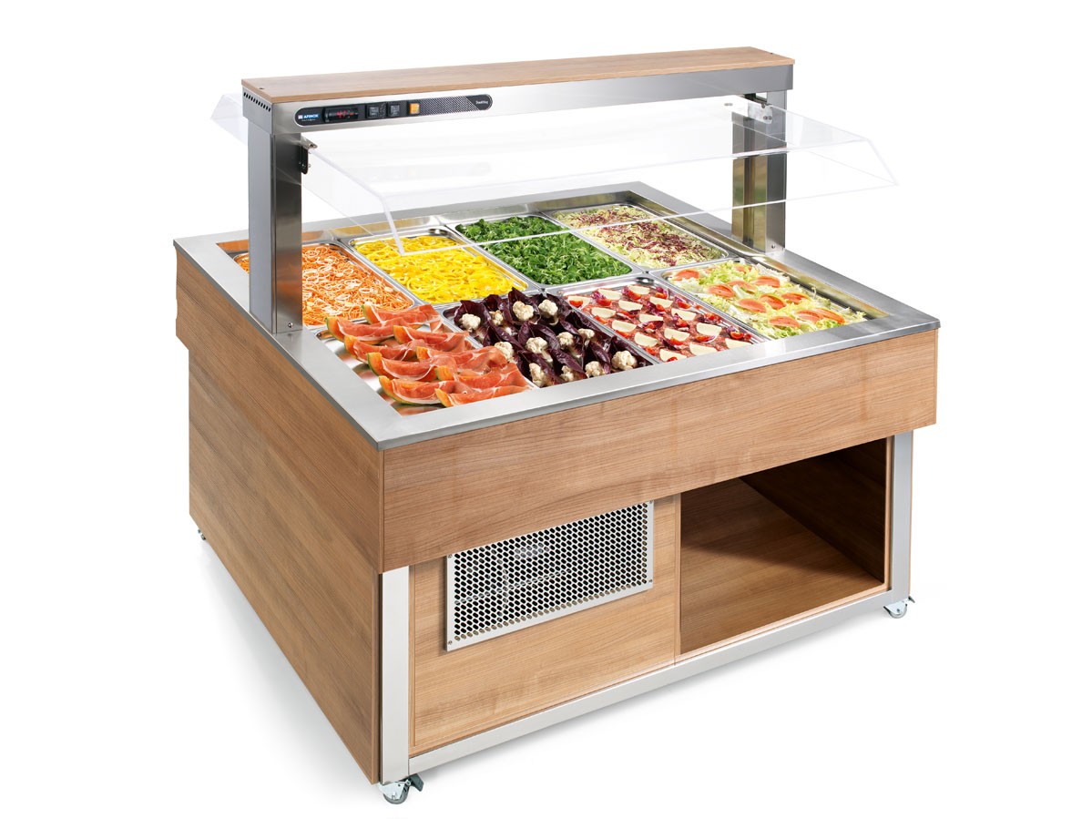 Refrigerated square Buffet Display